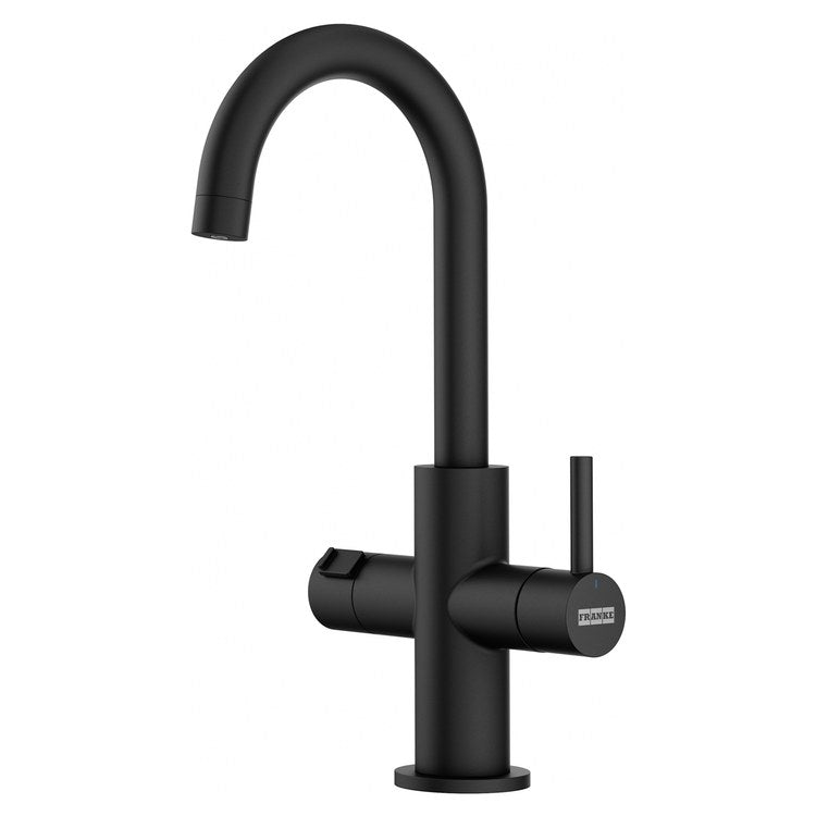 Filter Faucet Maris Lario Hot/Cold 5-7/16 Inch Spread 2 Knob/Lever Matte Black