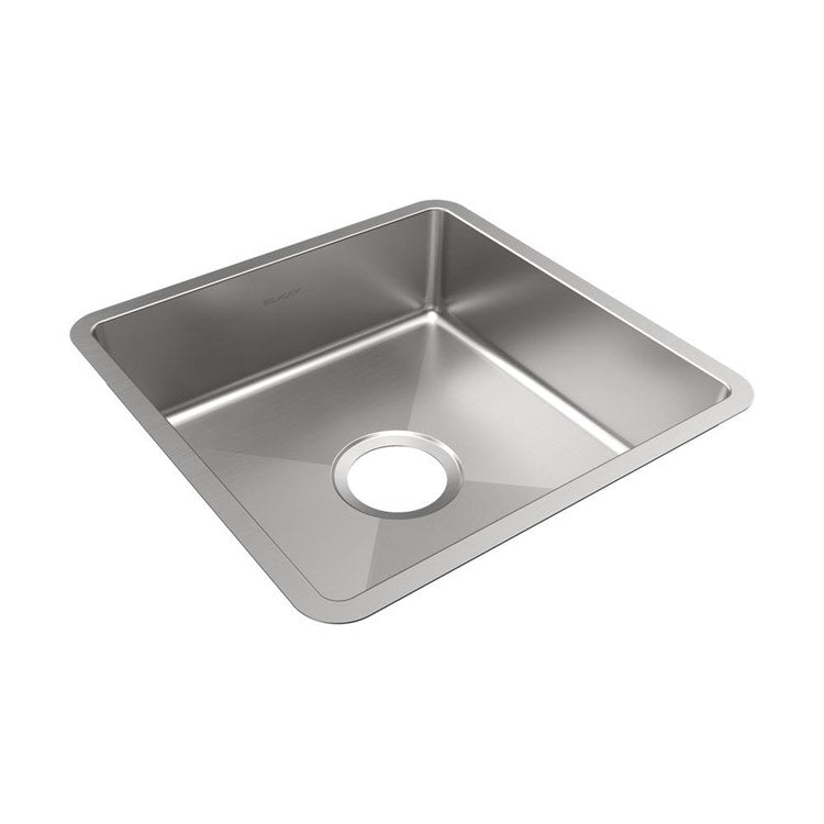 Sink Bowl Crosstown 18G 1 Bowls Undermount 16-1/2 x 16-1/2 x 5 Inch Polished Satin ADA