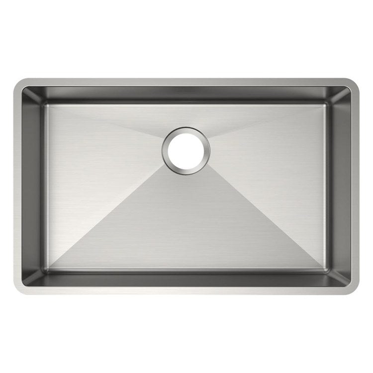 Sink Bowl Crosstown 18G 1 Bowls Undermount 29-1/2 x 18-1/2 x 5-1/2 Inch Polished Satin ADA - Image 2