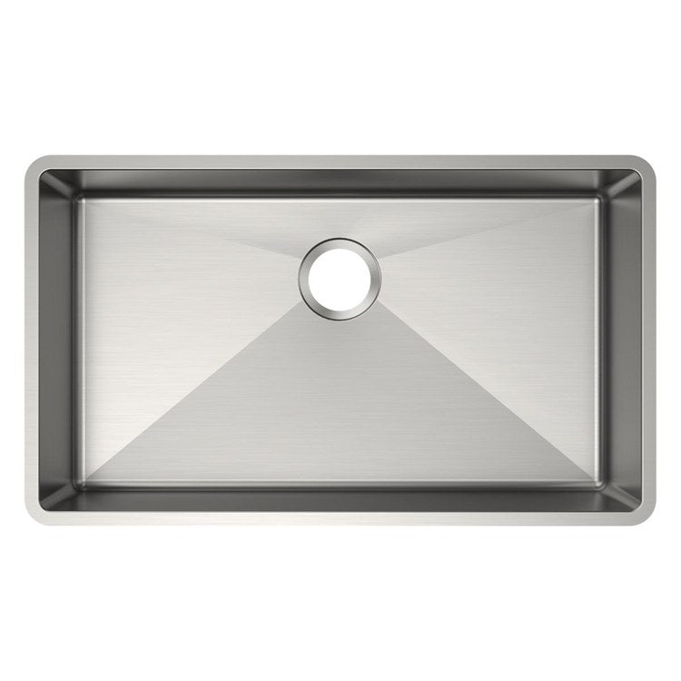 Sink Bowl Crosstown 18G 1 Bowls Undermount 31-1/2 x 18-1/2 x 5-1/2 Inch Polished Satin ADA - Image 2
