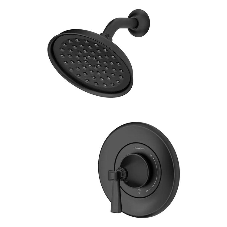 Shower Trim Glenmere Water Efficient 1 Lever Matte Black 1 Functions 1.8 Gallons per Minute Round - Image 1