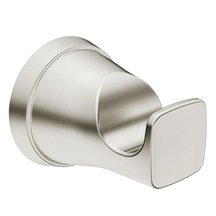 Robe Hook Glenmere J-Hook Brushed Nickel Concealed Wall Mount Metal - Image 1