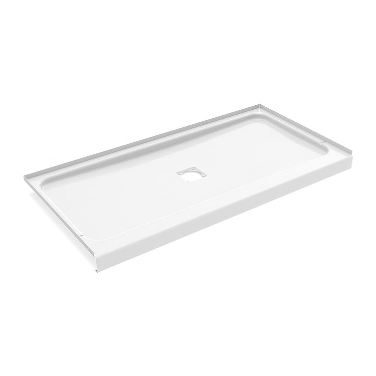 Shower Base Princeton Pro Alcove White 60 x 34 x 3 Inch Porcelain Enamel Center Drain