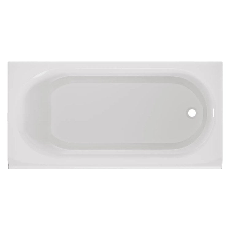 Tub Princeton PRO 60 x 30 Inch Integral Apron Right Hand Outlet Slip Resistant White Enameled Steel 42 Gallon