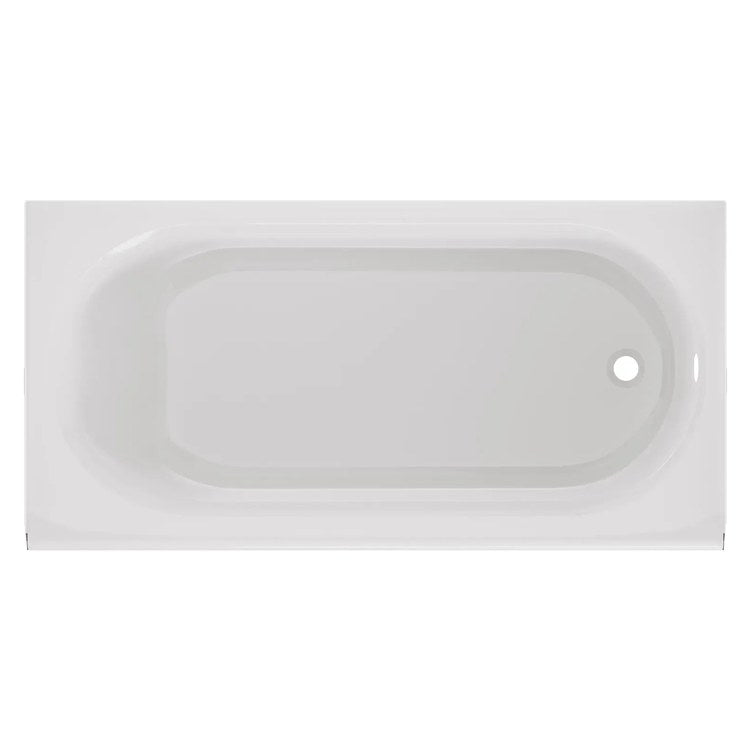 Tub Princeton PRO 60 x 30 Inch Above Floor Rough Integral Apron with Right Hand Outlet White ADA Enameled Steel 42 Gallon - Image 2