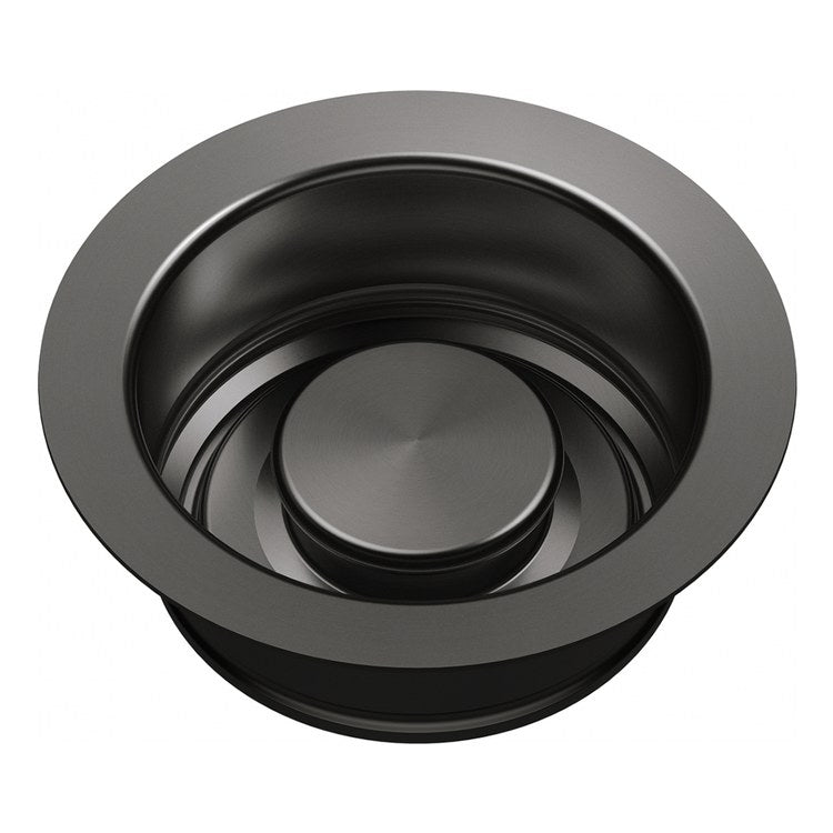 Disposal Flange with Stopper Anthracite 3-1/2 Inch Stainless Steel for Kitchen Sink