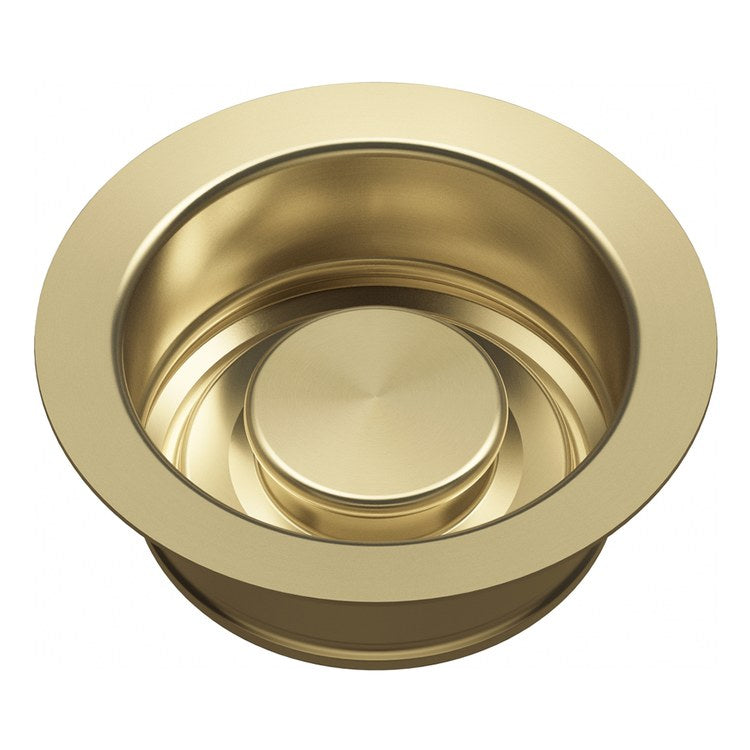 Disposal Flange with Stopper Gold 3-1/2 Inch Stainless Steel for Kitchen Sink