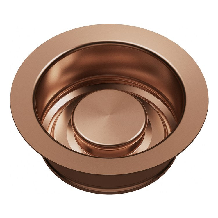 Disposal Flange with Stopper Copper 3-1/2 Inch Stainless Steel for Kitchen Sink