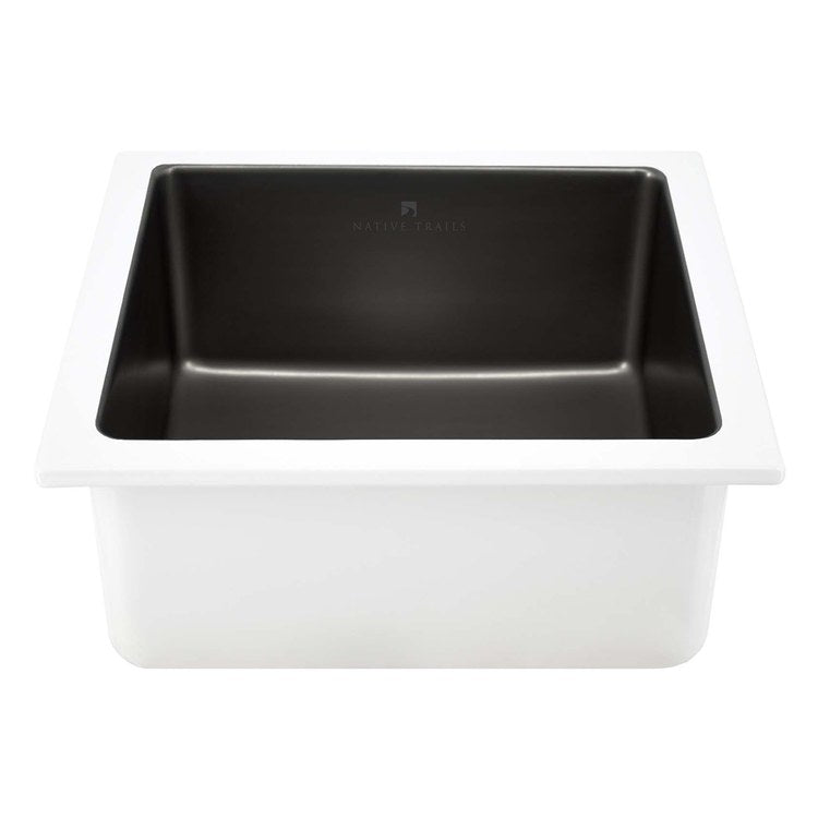 Bar Sink Reveler Precious Metals 15-3/4 x 15-3/4 Inch 1 Bowls Prep cUPC Gunmetal Undermount - Image 2