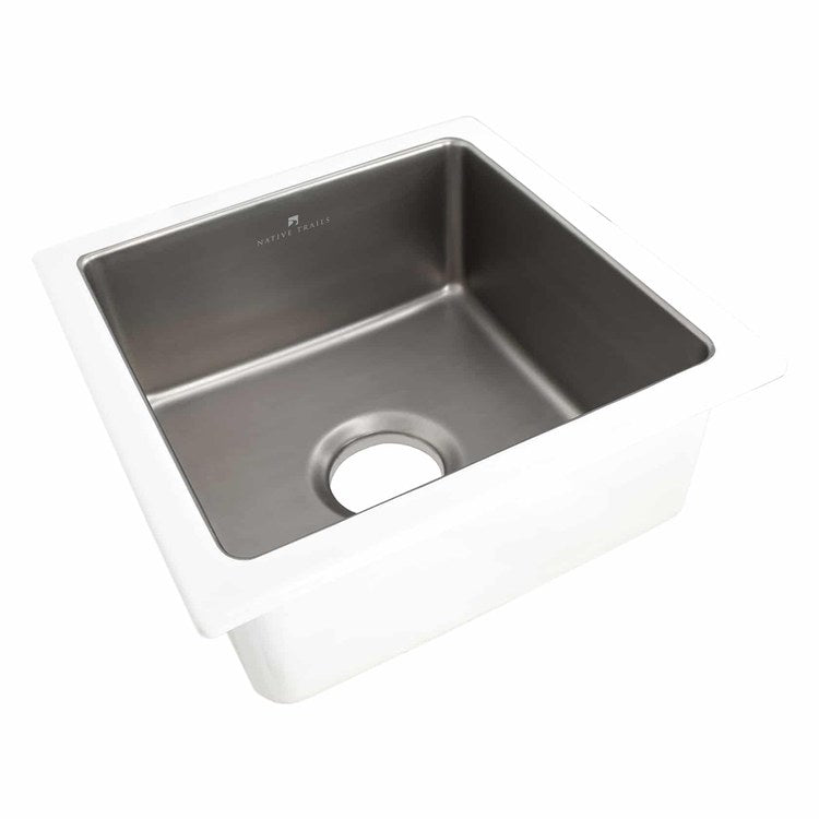 Bar Sink Reveler Precious Metals 15-3/4 x 15-3/4 Inch 1 Bowls Prep cUPC Platinum Undermount - Image 3