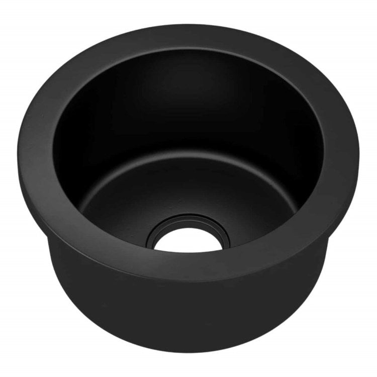 Bar Sink Olivos NativeStone 16 Inch 1 Bowls Prep cUPC Charcoal Drop-In/Undermount