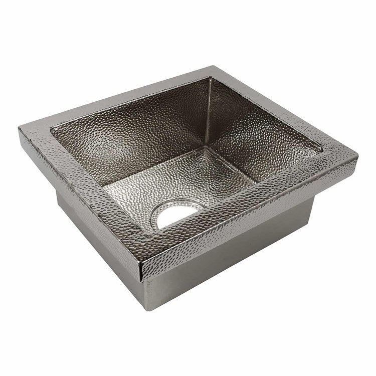 Bar Sink Manhattan 17 x 15 Inch 1 Bowls cUPC Polished Nickel Drop-In