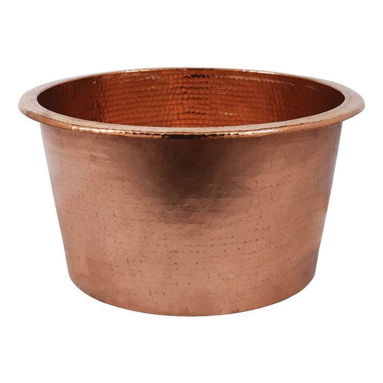Bar Sink Diego 12-1/2 Inch 1 Bowls Prep cUPC Polished Copper Drop-In/Undermount - Image 2