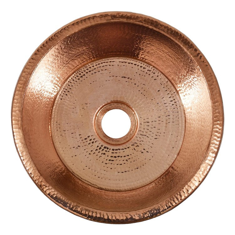 Bar Sink Diego 12-1/2 Inch 1 Bowls Prep cUPC Polished Copper Drop-In/Undermount - Image 3