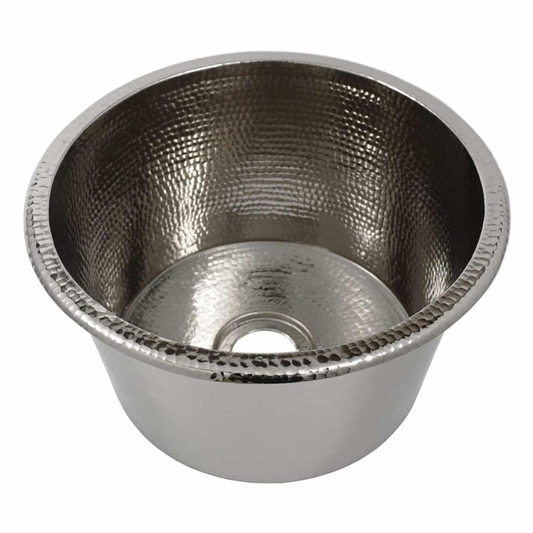 Bar Sink Diego 12-1/2 Inch 1 Bowls Prep cUPC Polished Nickel Drop-In/Undermount