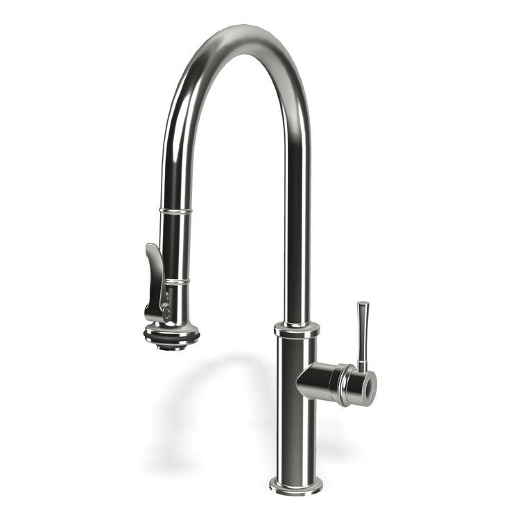 Kitchen Faucet Segovia Chef’s Pro 1 Lever ADA CALGreen Polished Chrome Dual Function Pull-Down Swivel 1 Hole Deck 1.8 Gallons per Minute