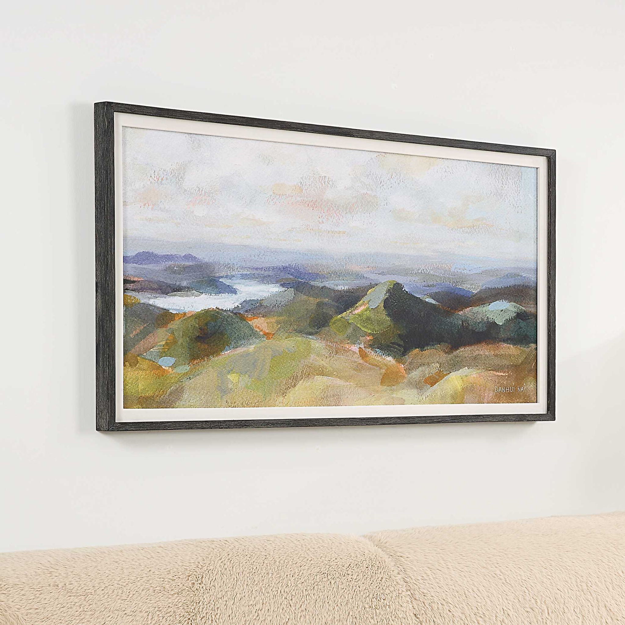 Above - The Lakes Framed Landscape Print - Gray - Image 2