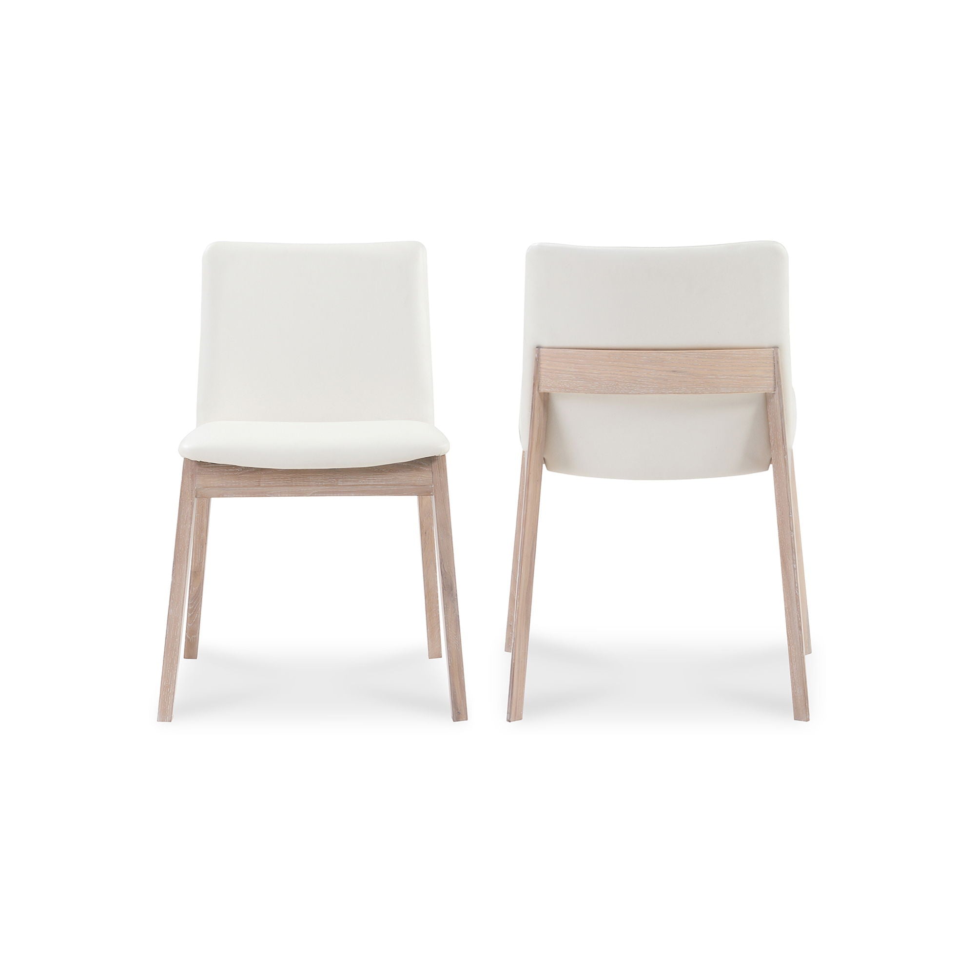 Deco - Oak Dining Chair (Set of 2) - Cream White - Image 3