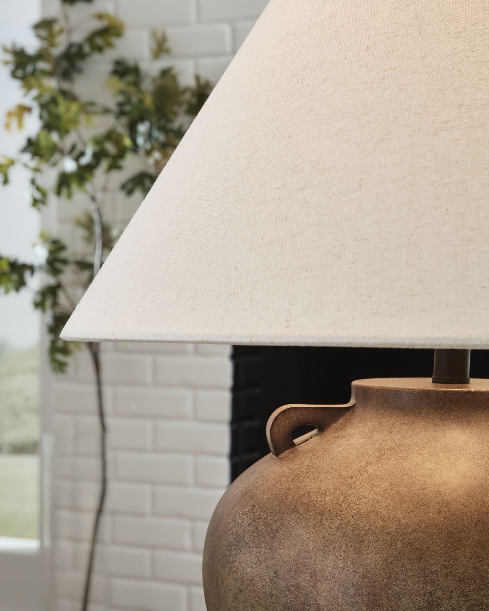 Ferrilby - Poly Table Lamp - Antique Beige - Image 2