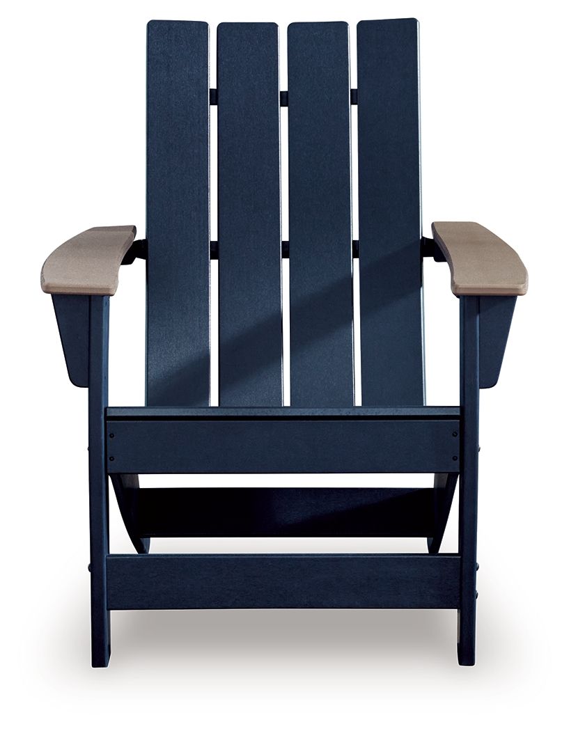 East Beach - Adirondack Chair - Black / Beige - Image 2