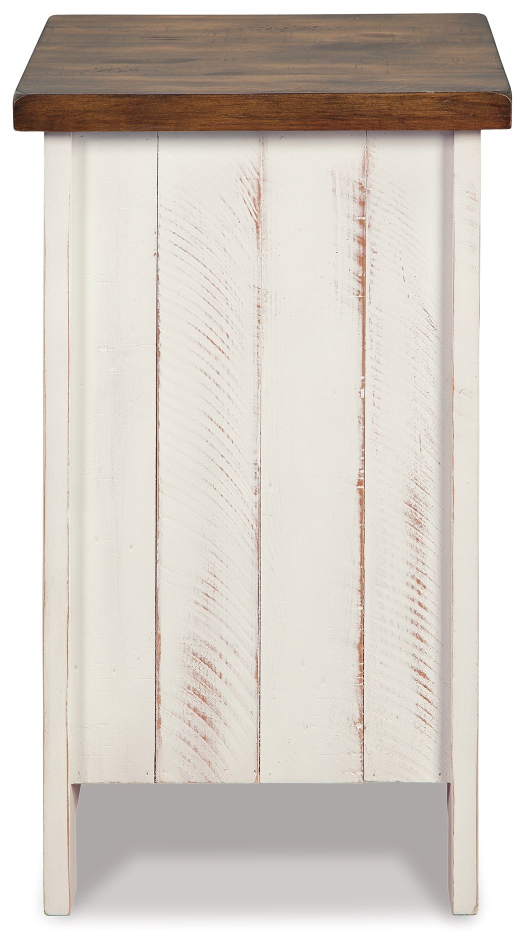 Wystfield - Chair Side End Table - White / Brown - Image 3