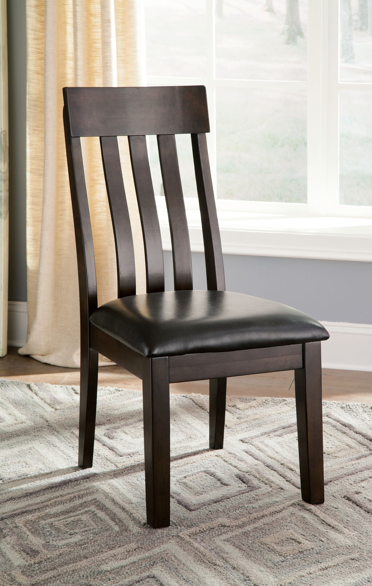 Haddigan - Dining UPH Side Chair (Set of 2) - Dark Brown - Image 3