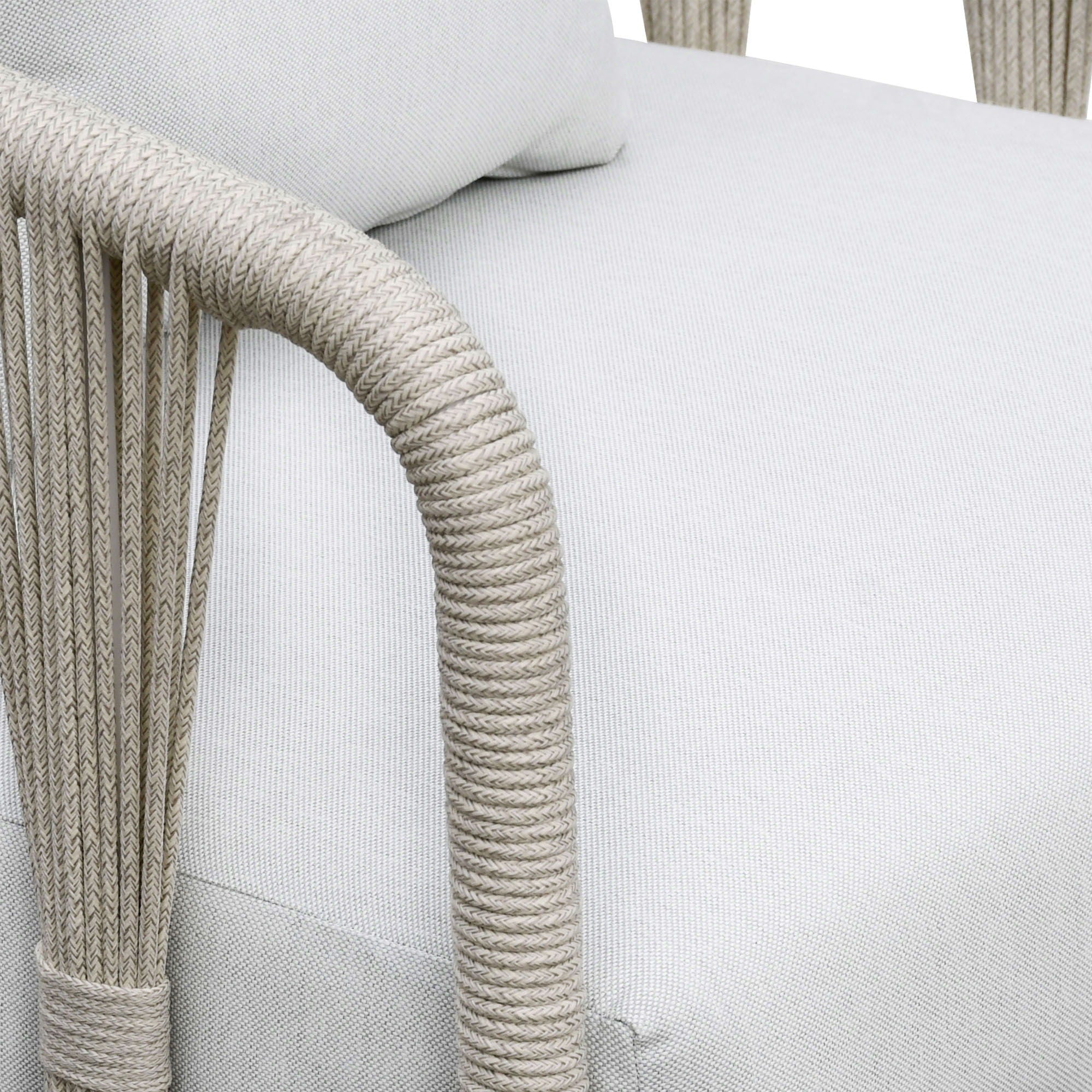 Alexa - Outdoor Seating Sofa With Pillows - White - Image 2