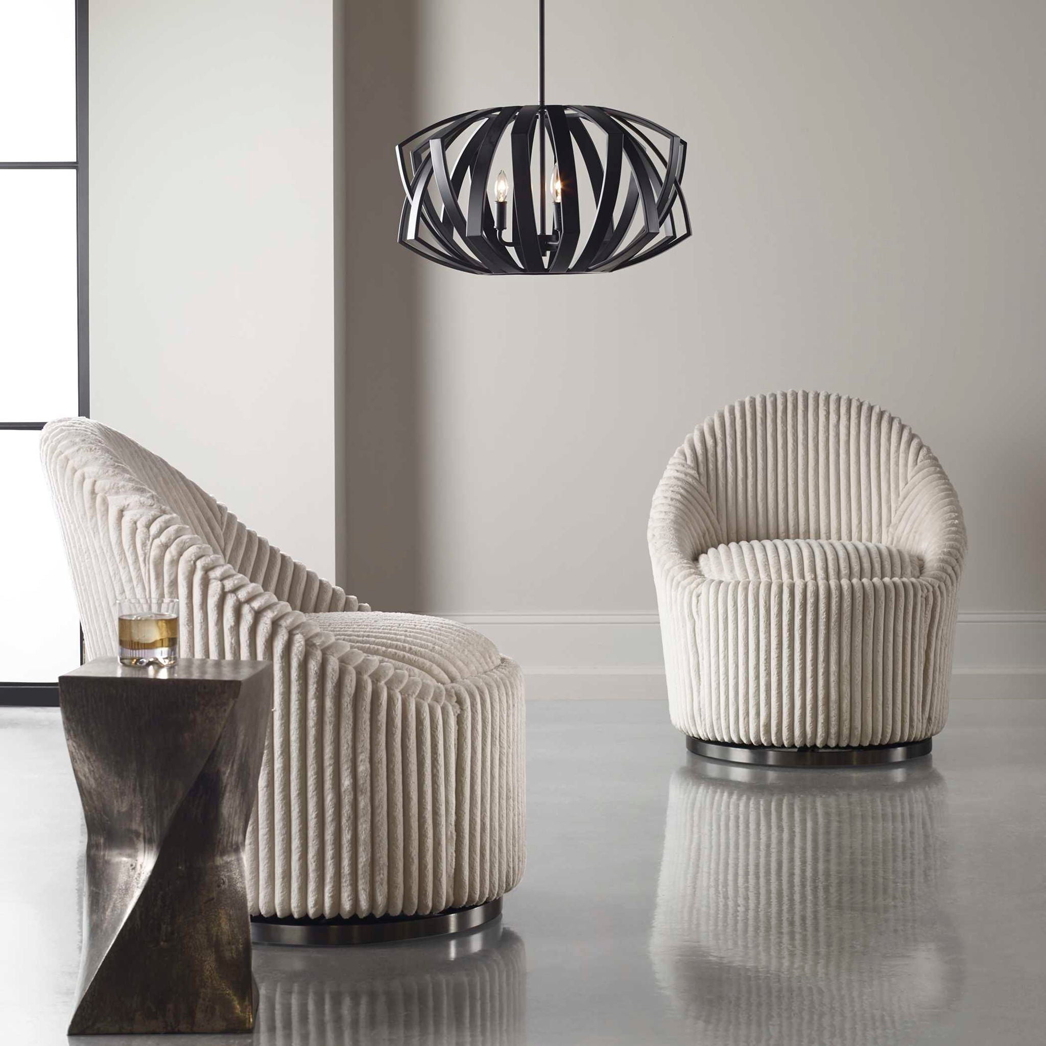 Thales - Geometric 3 Light Pendant - Black - Image 2