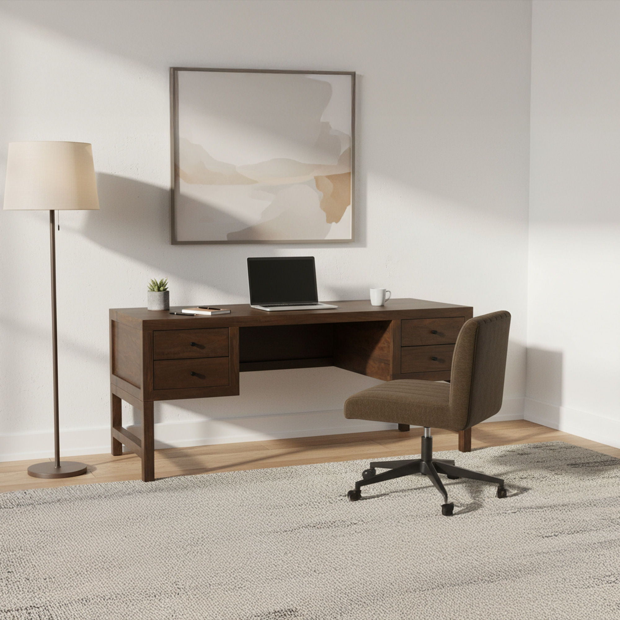 Windsor - Desk - Dark Brown - Image 3