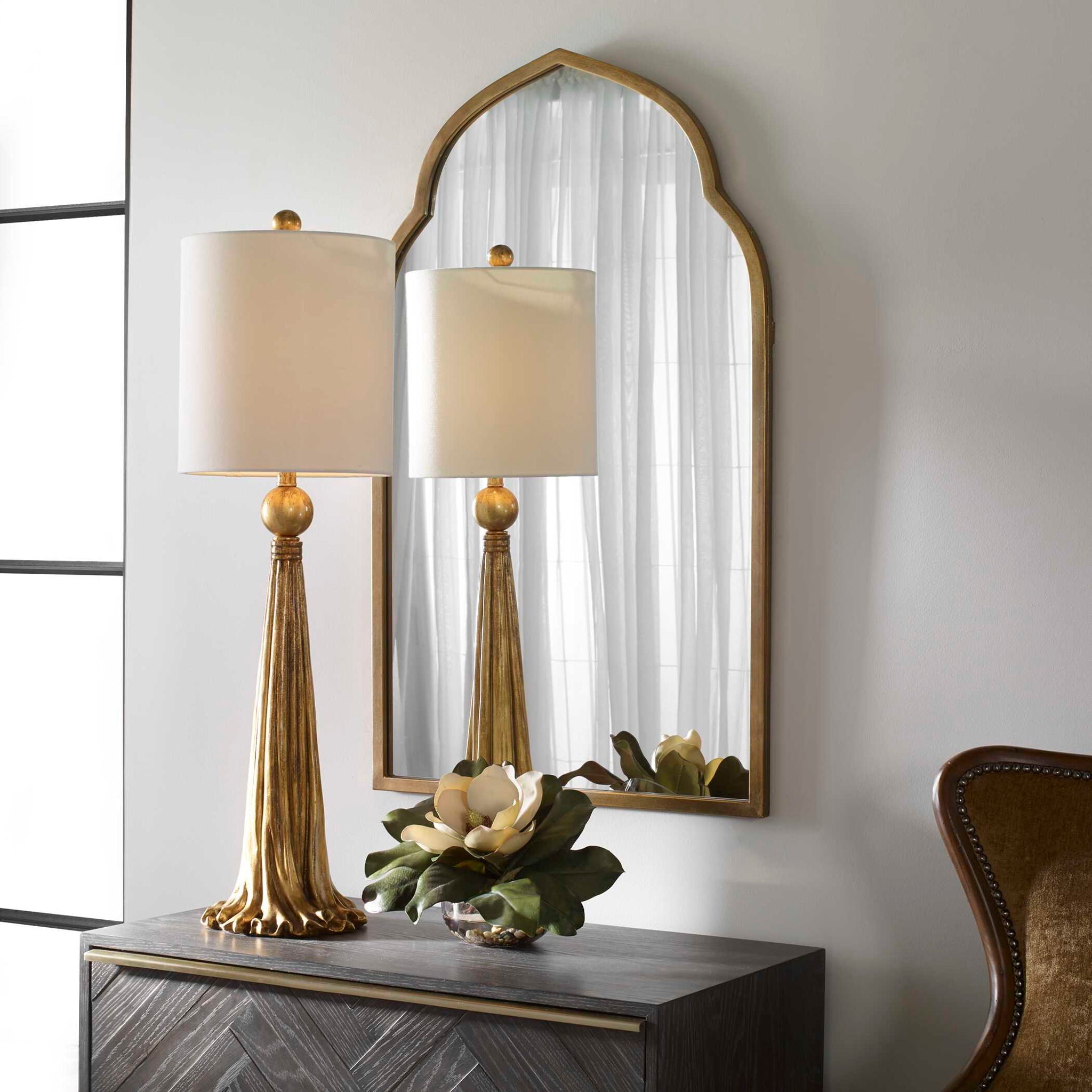 Paravani - Metallic Lamp - Gold - Image 3