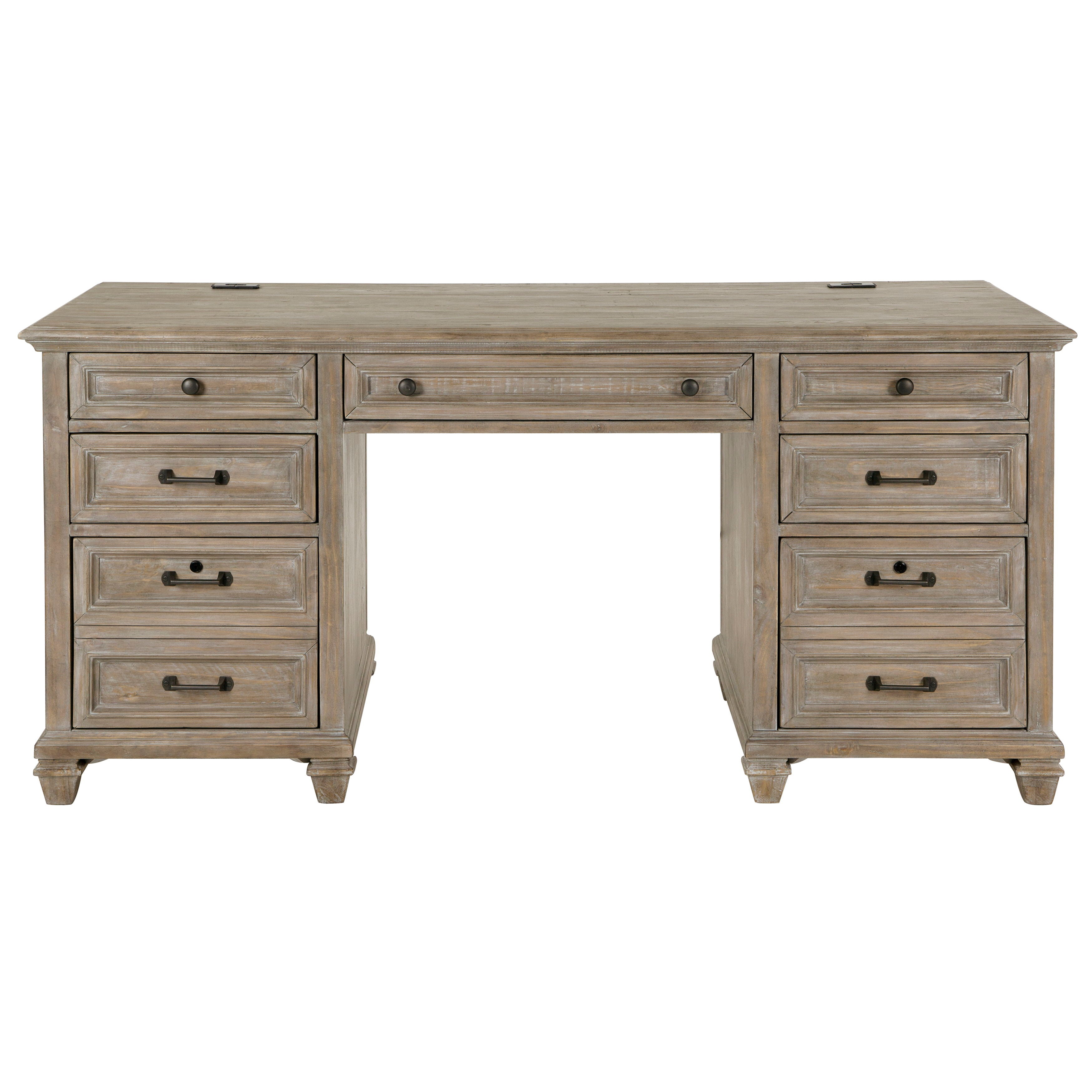 Lancaster - Executive Desk - Dove Tail Gray - Image 2