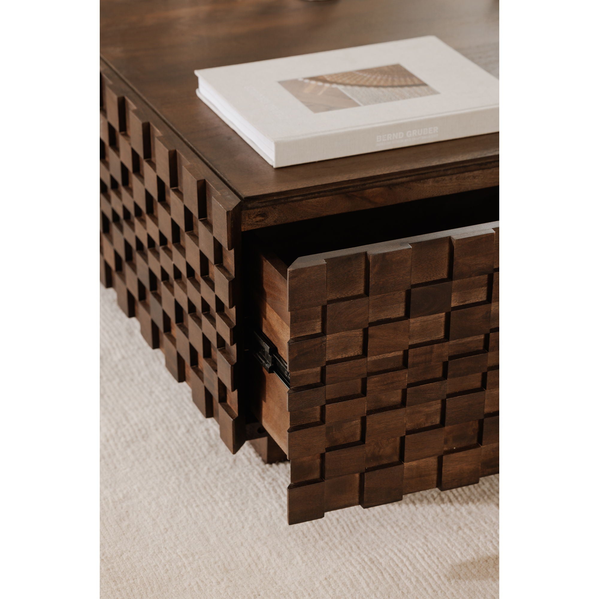 Easton - Storage Coffee Table - Brown - Image 2