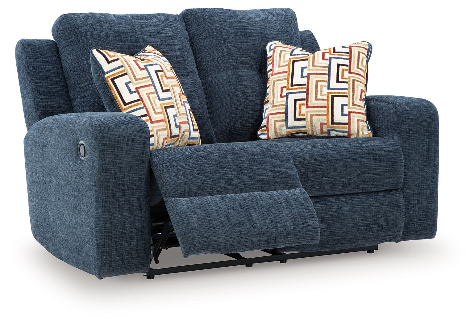 Danum - Reclining Loveseat - Fabric - Ink - Image 3