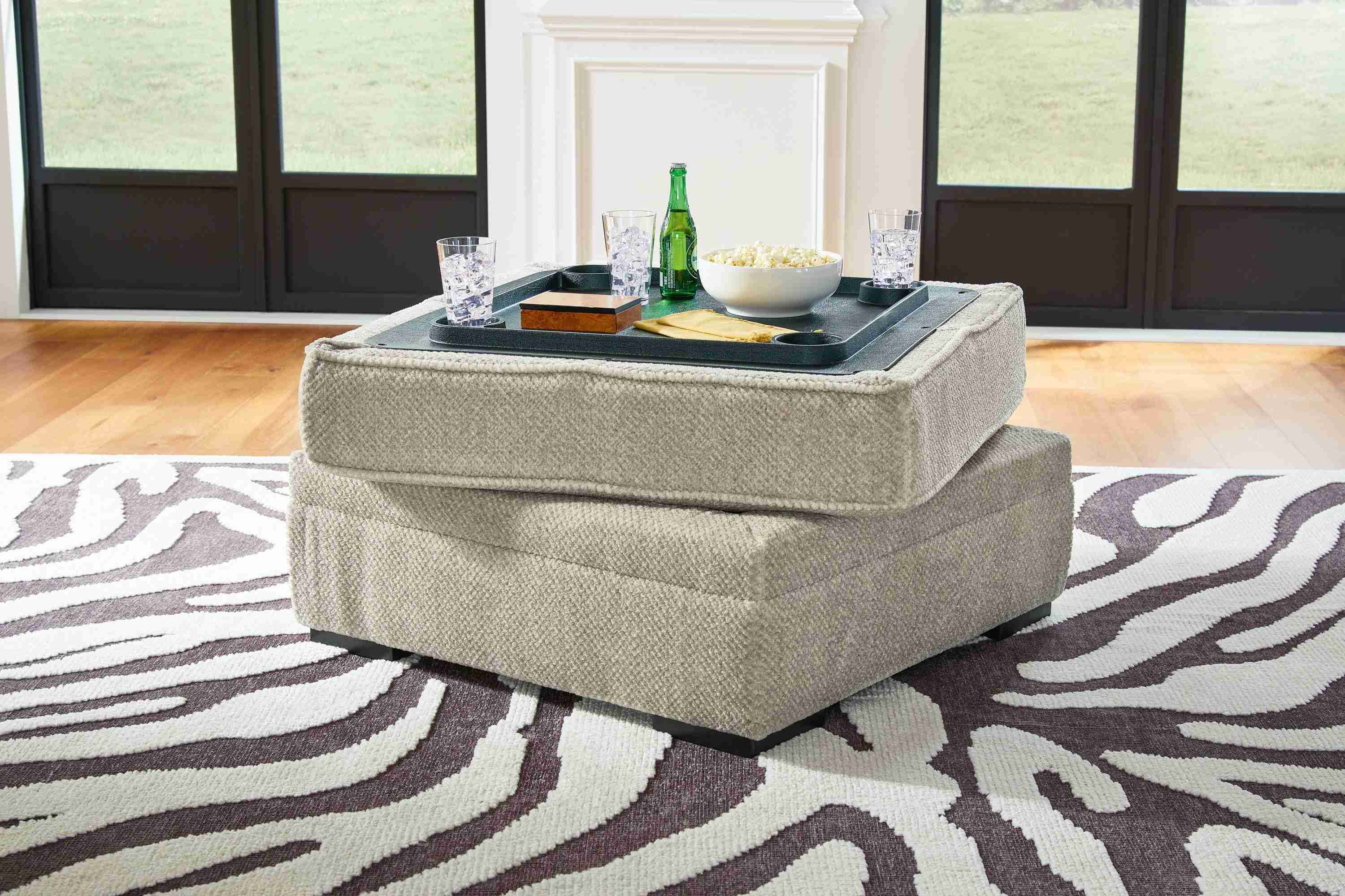 Calnita - Ottoman With Storage - Sisal - Image 3