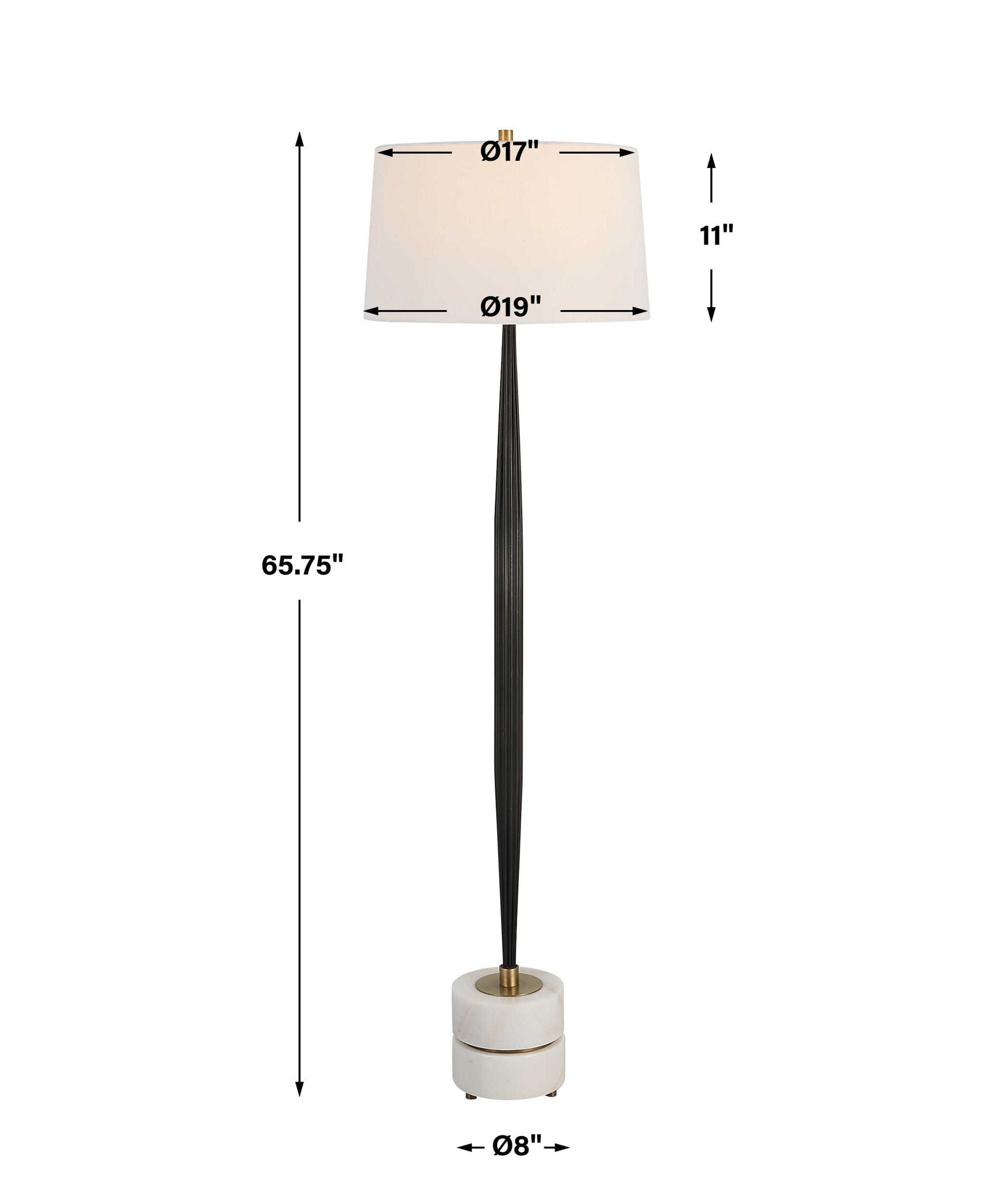 Miraz - Floor Lamp - Black - Image 2