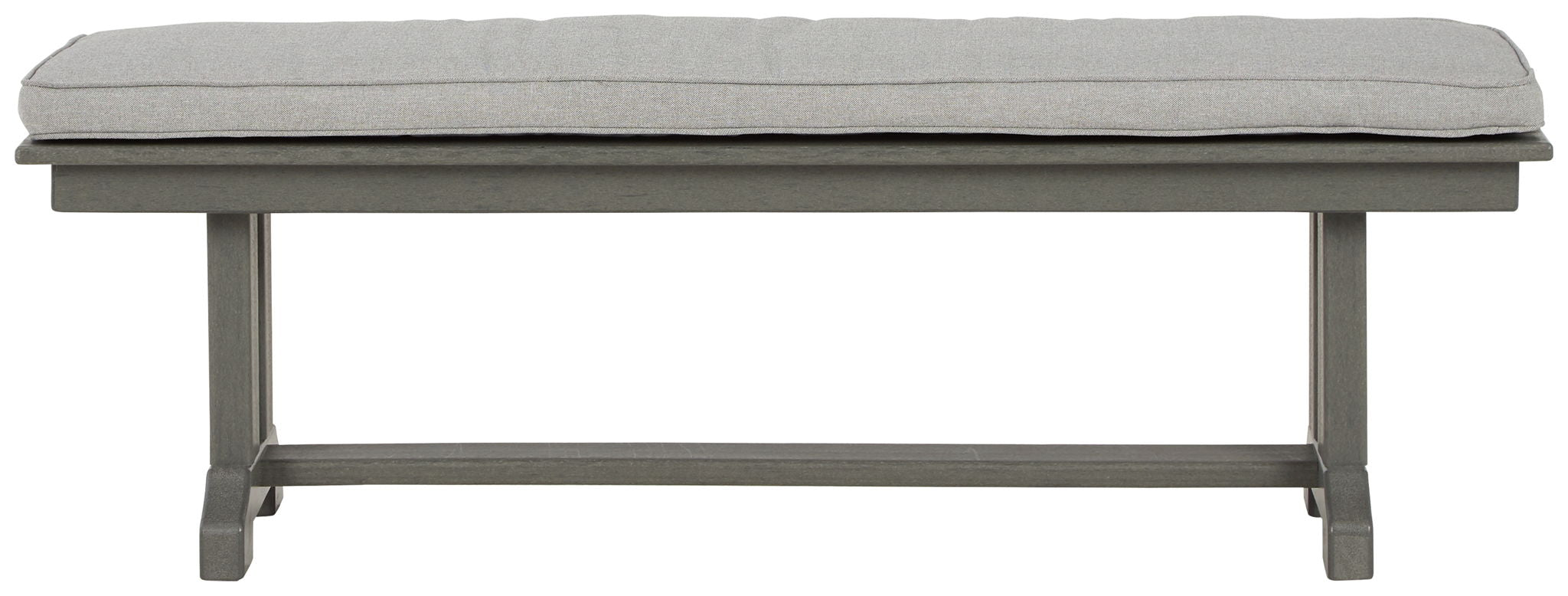 Visola - Bench with Cushion - Gray - Image 2