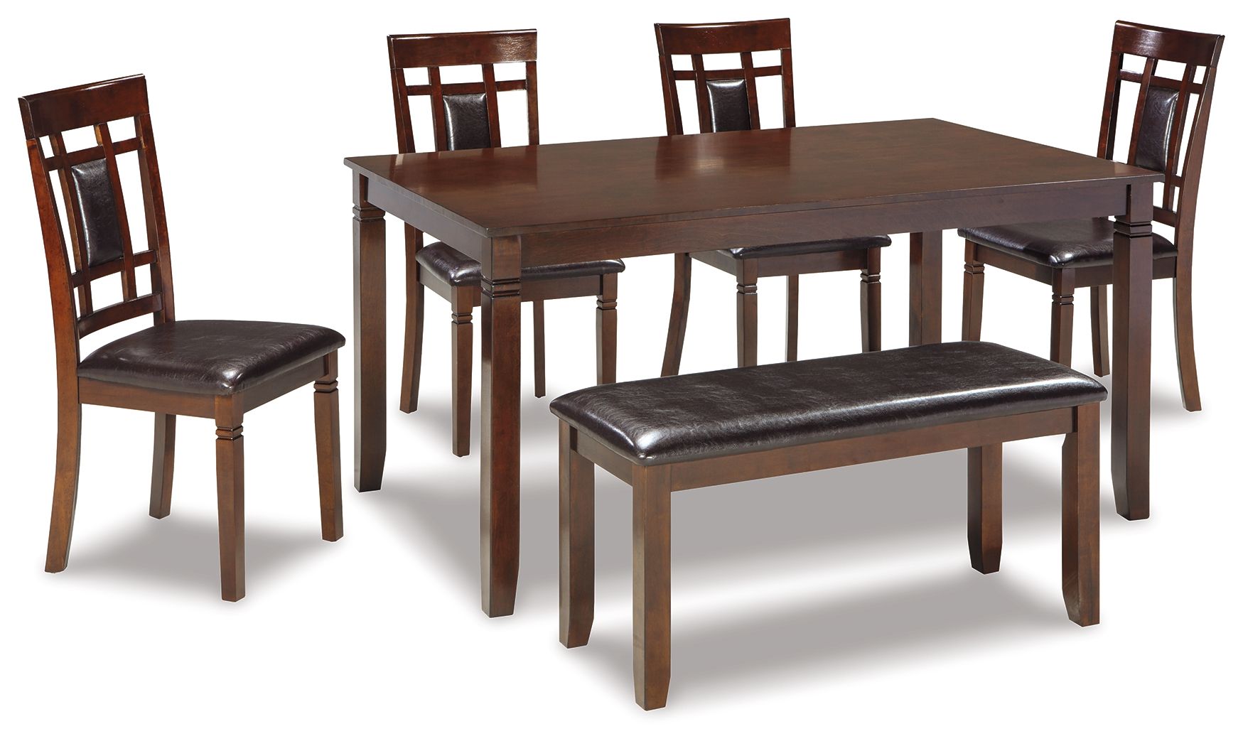 Bennox – Dining Room Table Set (Set of 6) – Brown