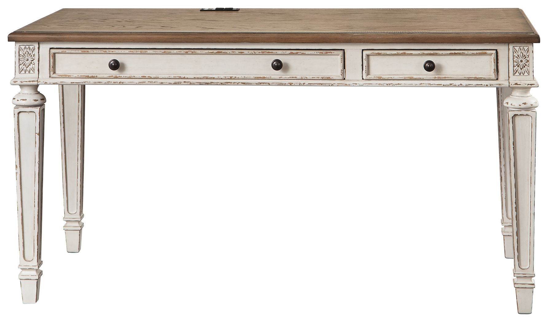 Realyn - Home Office Desk - Light Brown - Image 2
