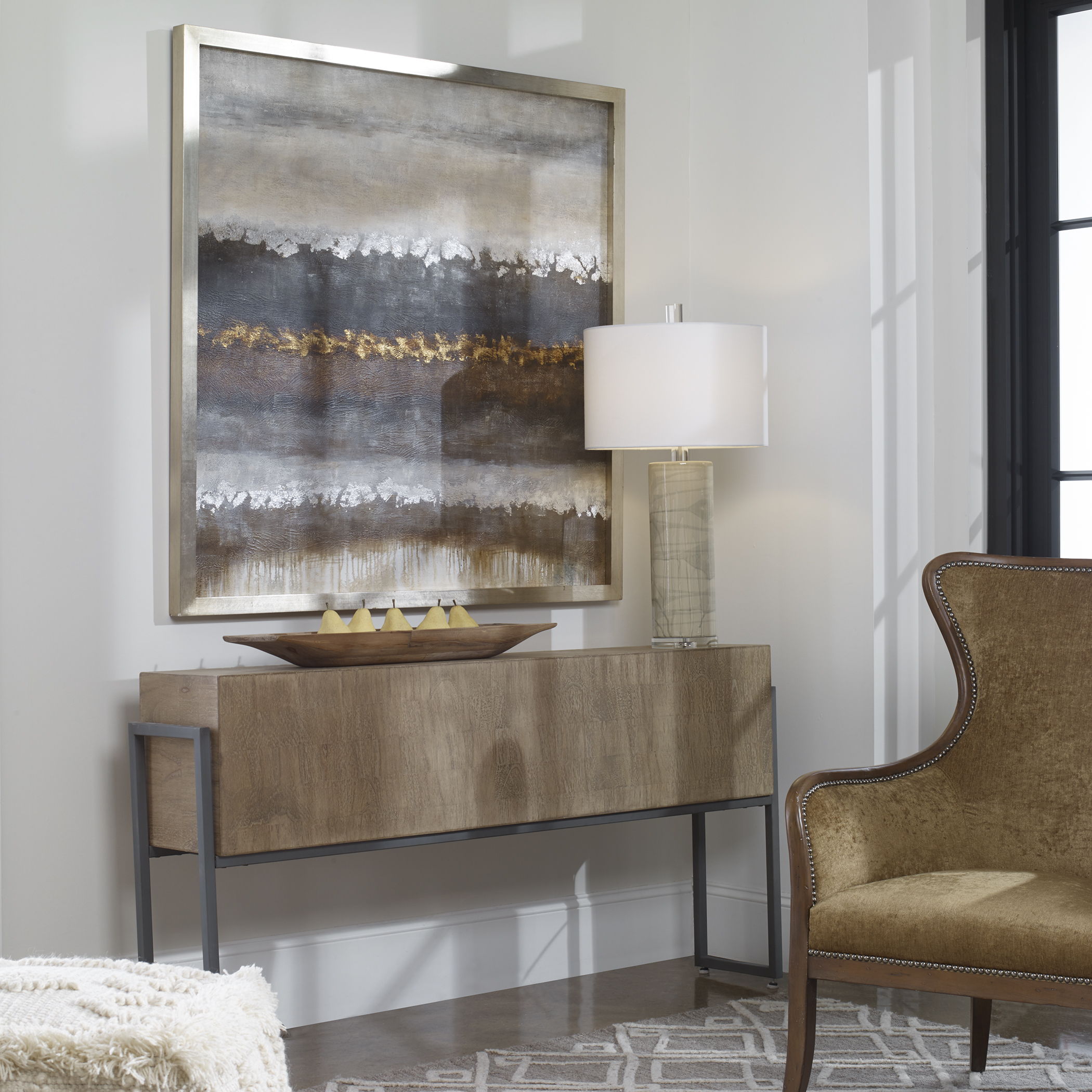 Layers - Landscape Art - Pearl Silver - Image 2