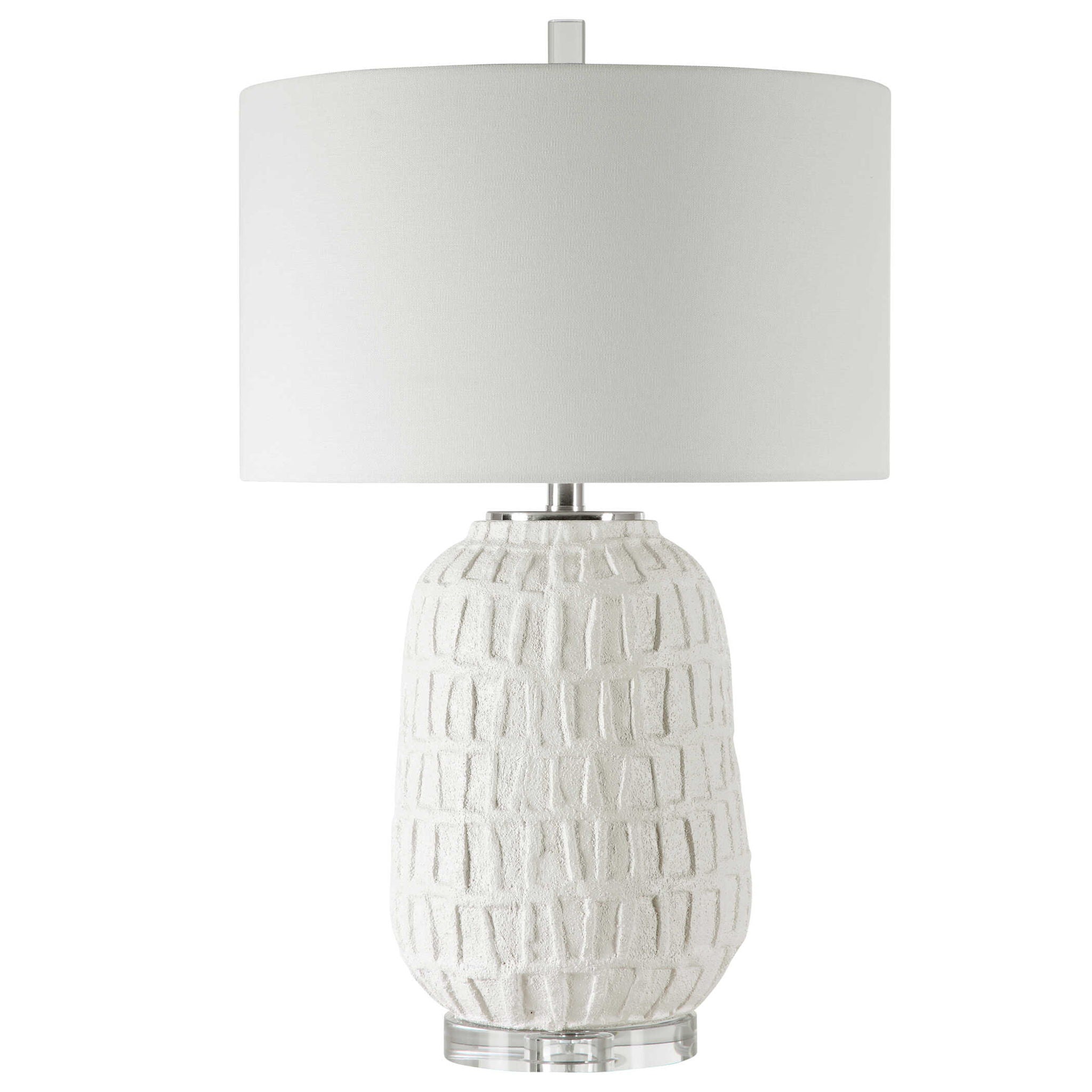 Caelina - Textured Table Lamp - White - Image 2