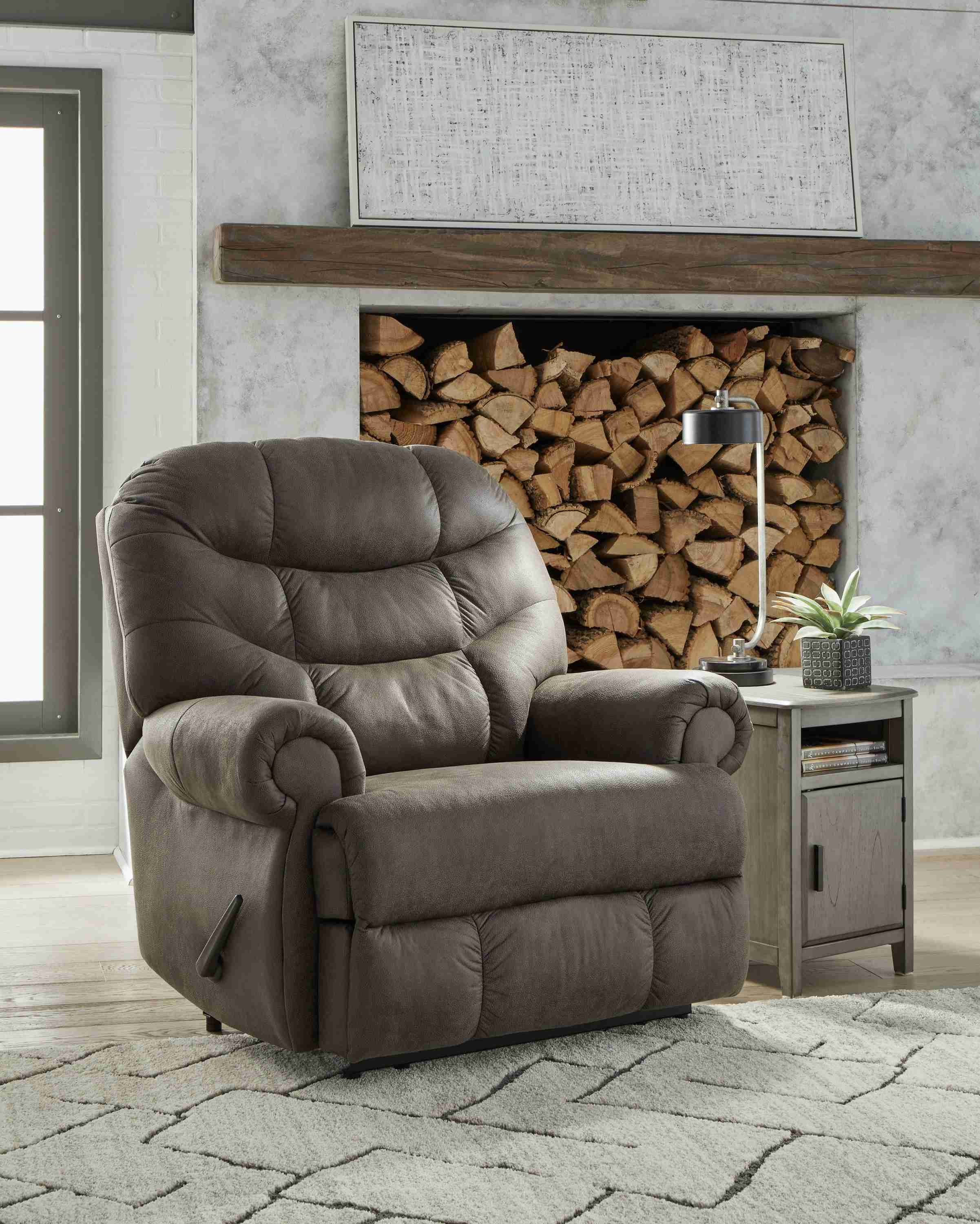Camera Time - Zero Wall Recliner - Faux Leather - Gunmetal - Image 2
