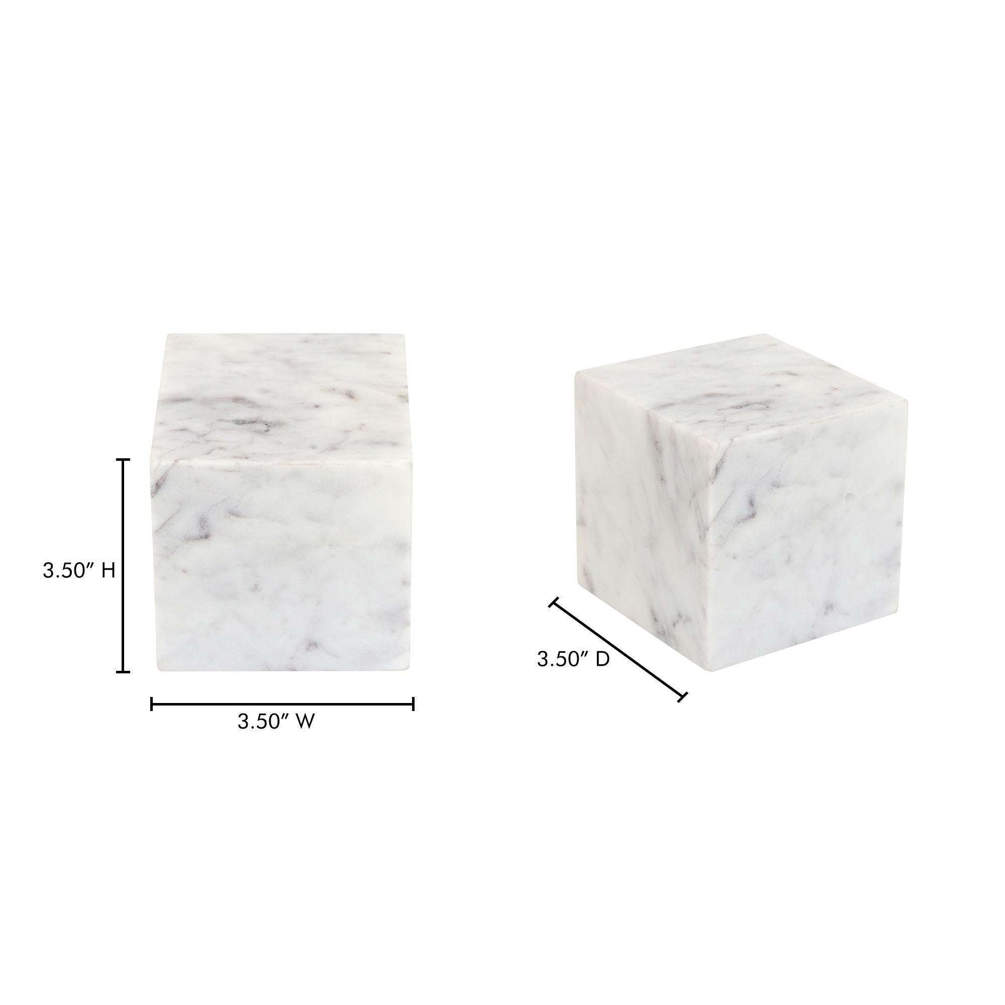 Cora - Cube Tabletop Accent - White - Image 2
