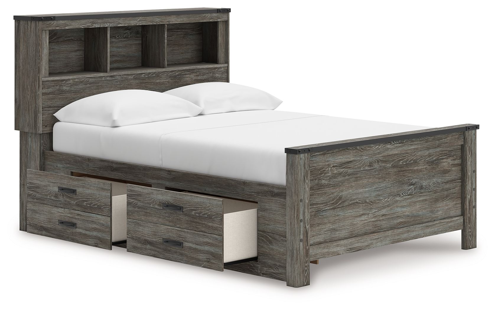 Frandern - Bookcase Panel Bedroom Set With Storage - Image 3