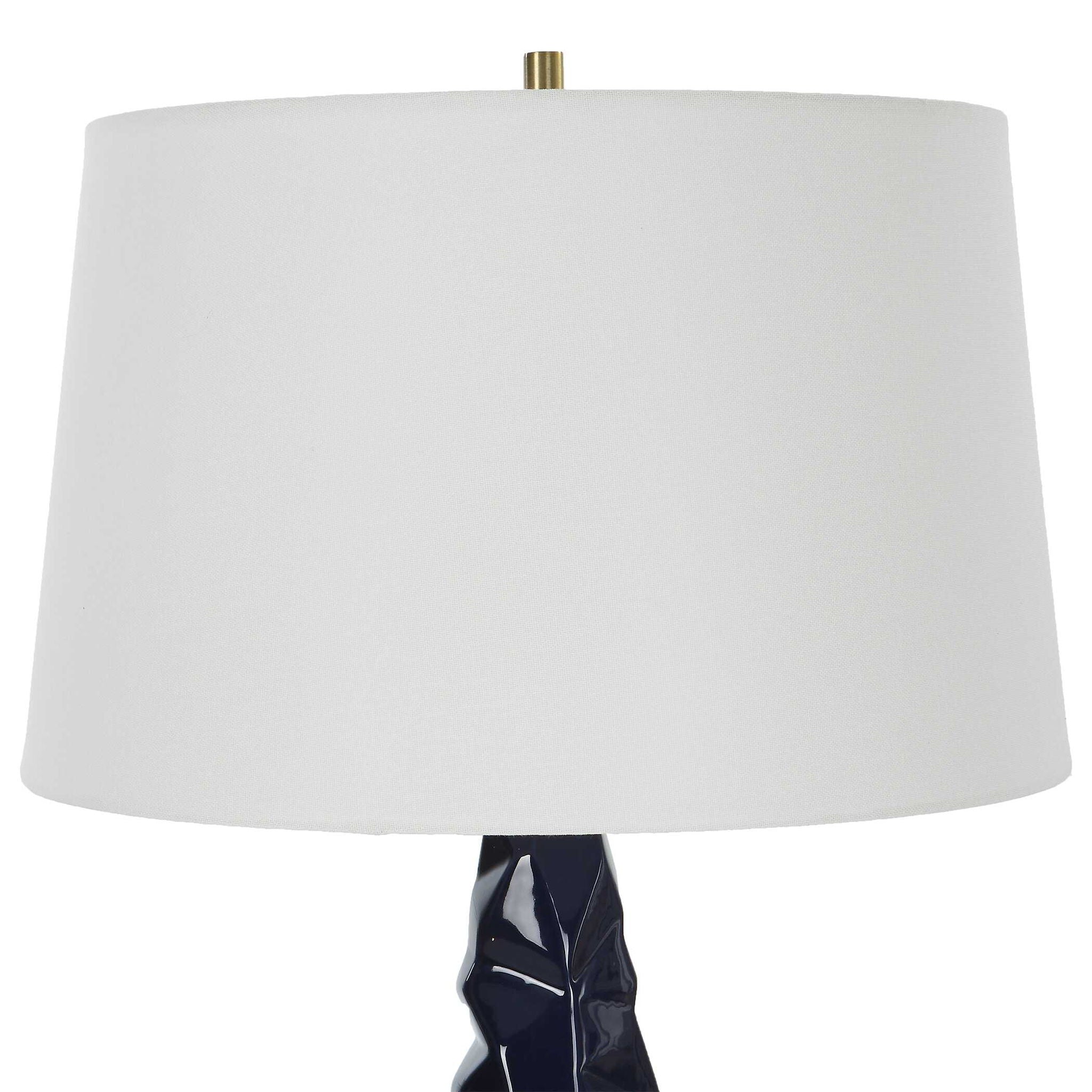 Kavos - Geometric Blue Table Lamp - Image 2