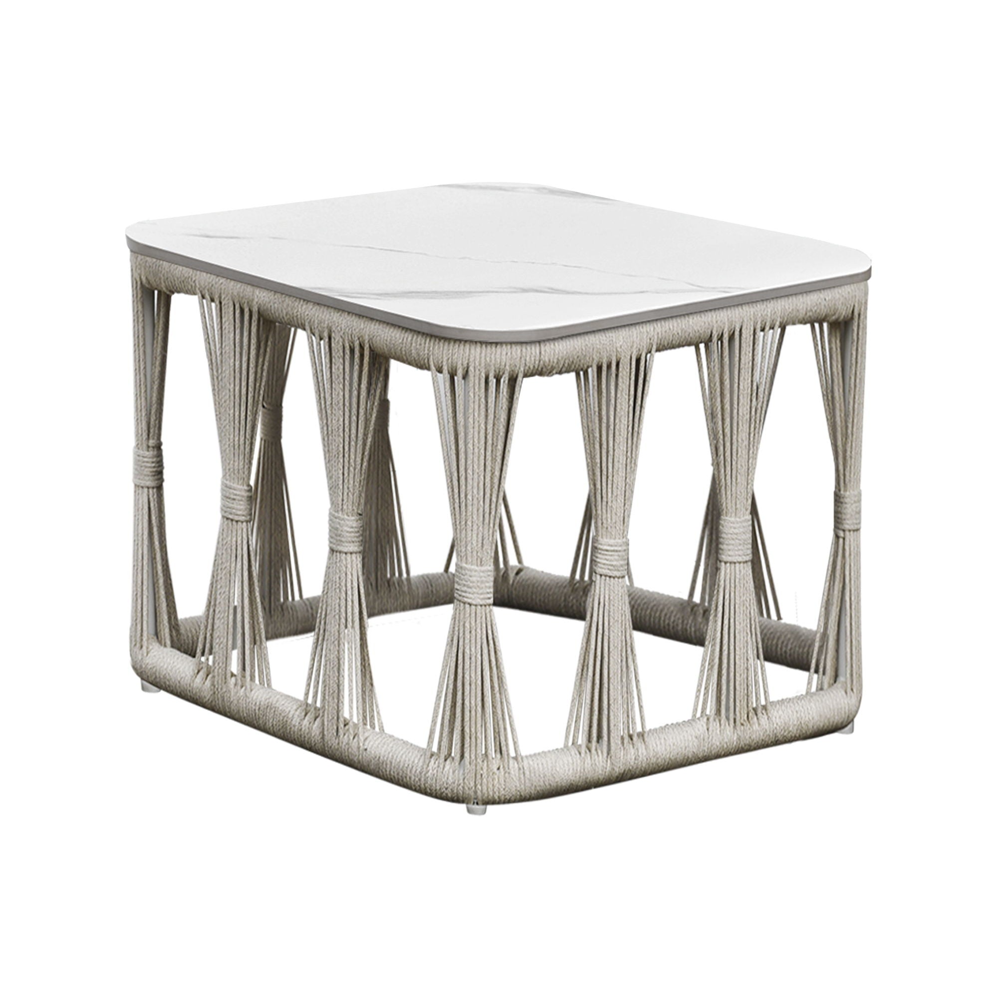 Alexa – Outdoor Seating Table With Stone Top