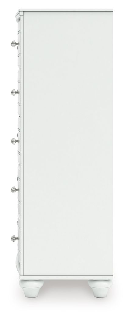 Kozlani - Five Drawer Chest - White - Image 3