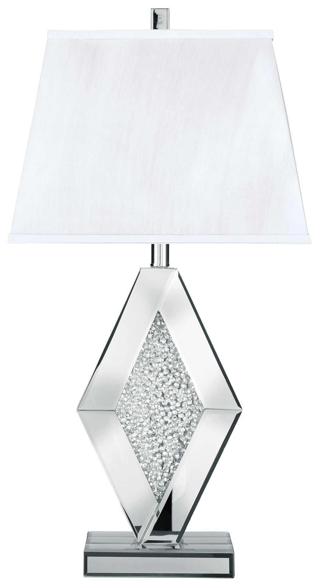 Prunella - Mirror Table Lamp  - Silver Finish - Image 1