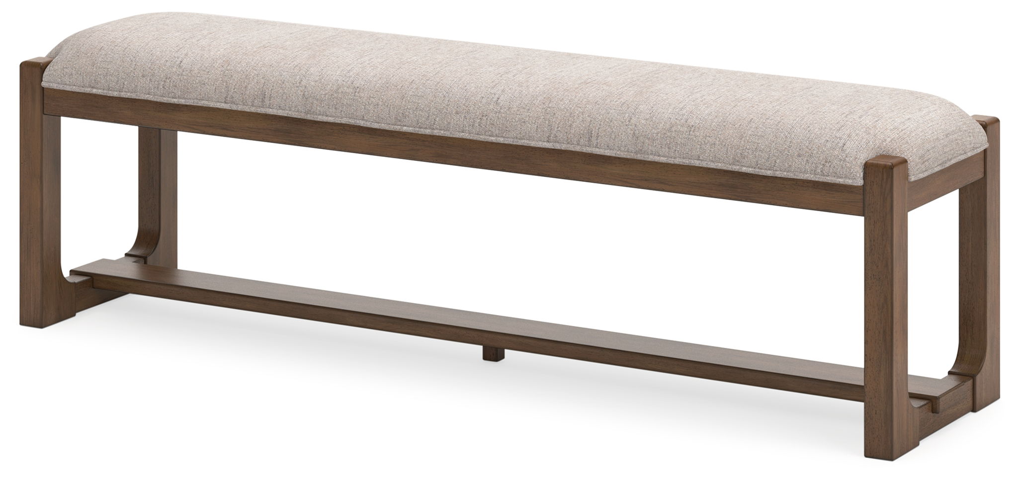 Cabalynn - Large Uph Dining Room Bench - Oatmeal / Light Brown - Image 3