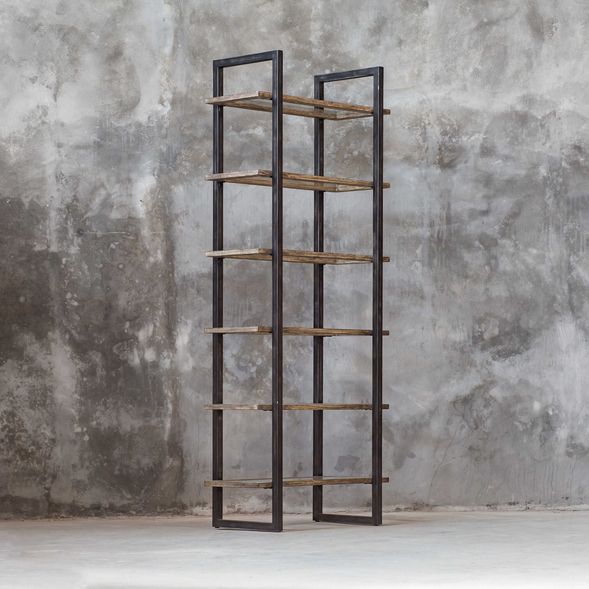 Olwyn - Industrial Etagere - Dark Brown - Image 2