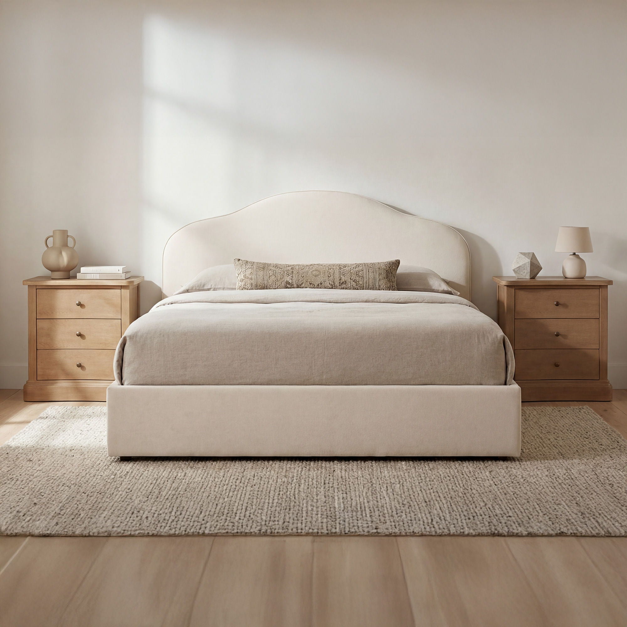 Maggie - Queen Storage Bed - Cream - Image 2